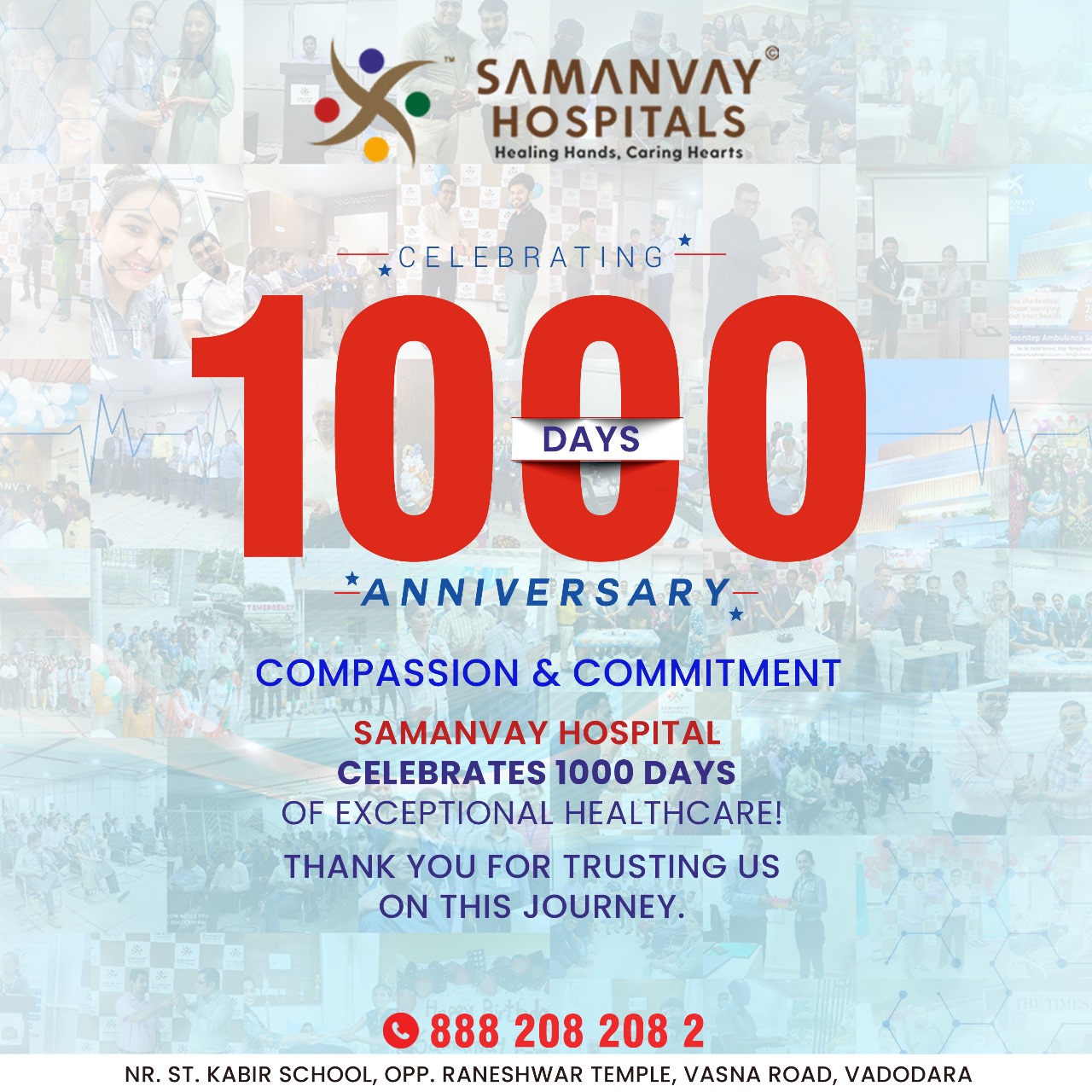 Celebrating 1000 Days of Care, Compassion and Excellence!