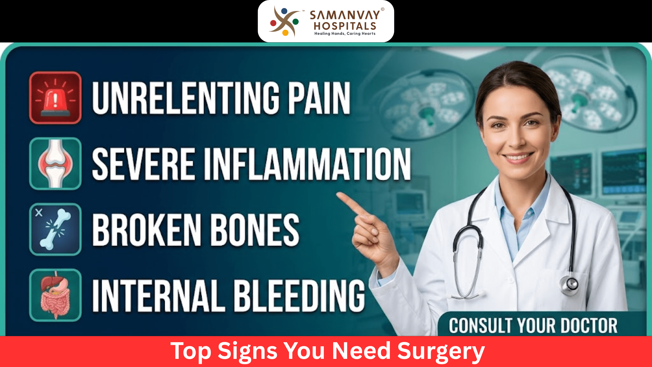 Top Signs You Need Surgery